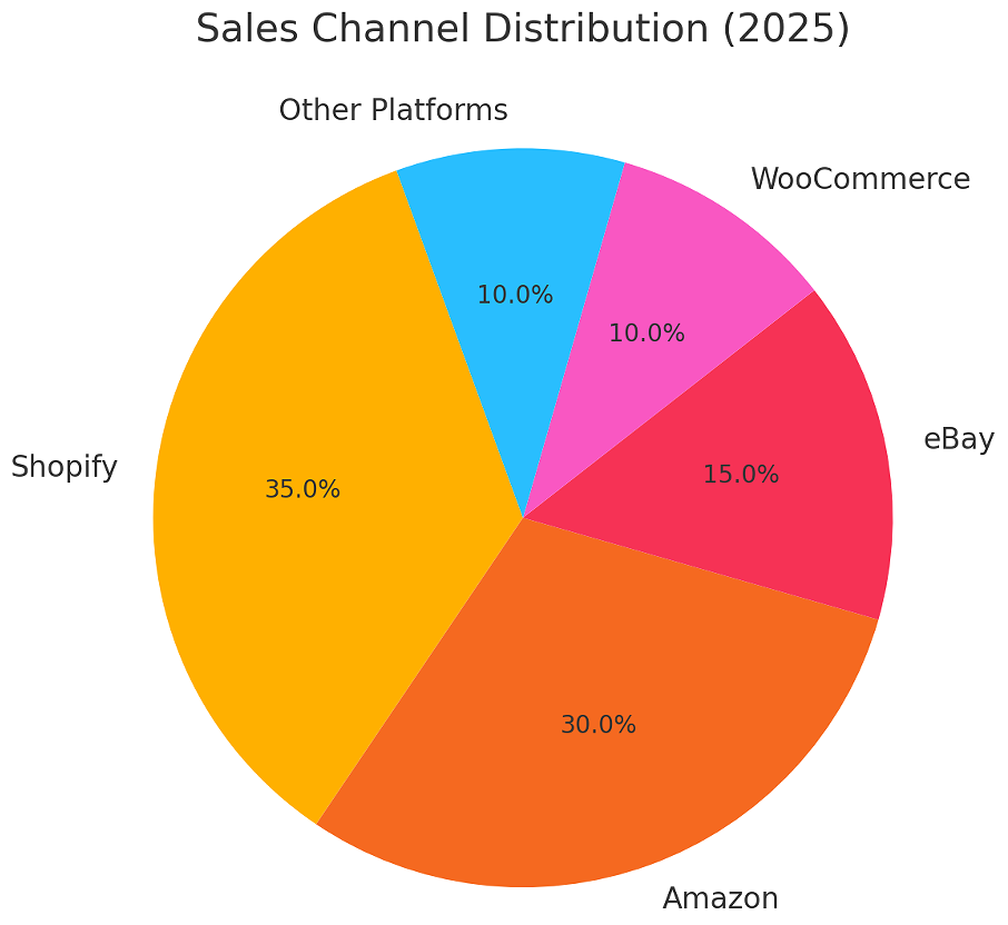 Sales channel distribution (2025)